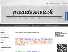 Tablet Screenshot of preautoservis.sk